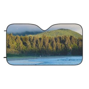 Pacific Northwest Beach Scene Car Sun Shades
