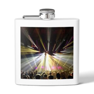 Concert Lights Stainless Steel Flask, 6oz