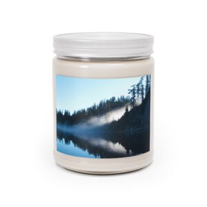 Mountain Fog Show Scented Soy Candles with White Lid, 9oz